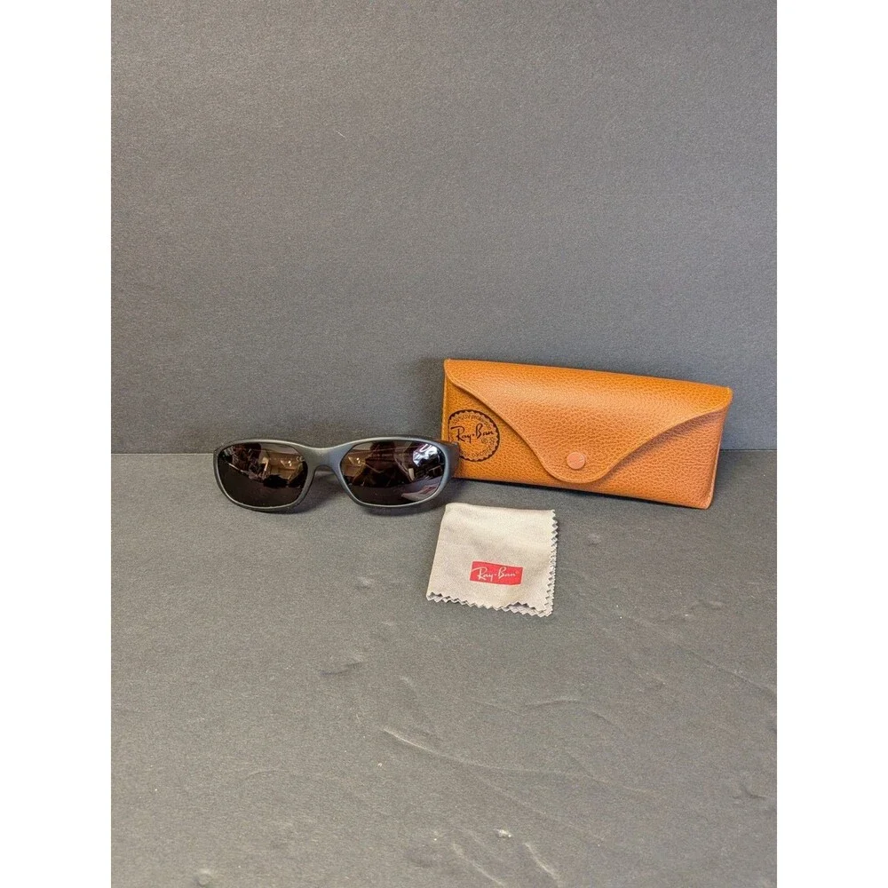 RAY-BAN ITALY RB2016 W2578 3N SLEEK MATTE BROWN G15 DADDY-O SUNGLASSES w/CASE